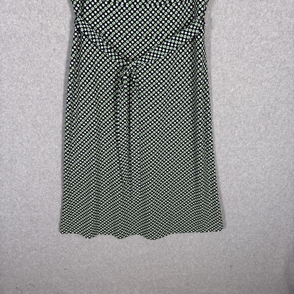 Talbots Dress Medium Midi Green Slinky Knit Cowl Flowy Career Church 50s Mod 60s - Picture 3 of 13